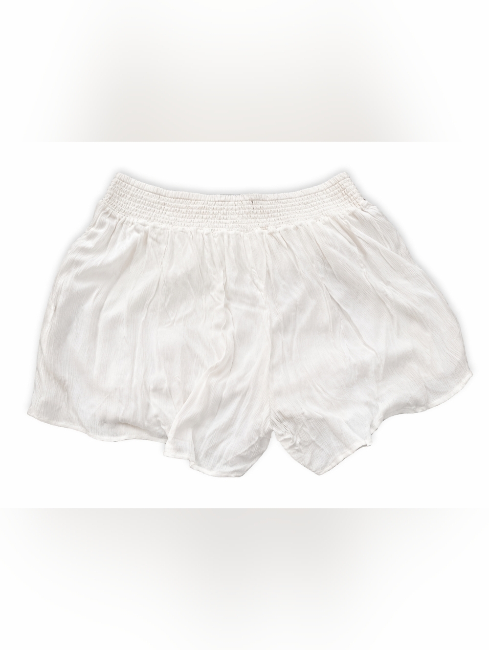 torrid Plus Size Off White Textured Shorts with Black Print Detail Size 22/24 - Picture 4 of 6